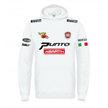 FIAT PUNTO RACING ABARTH T-SHIRT HOODIE FELPA CAPPUCCI UOMO DONNA