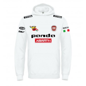 FIAT PANDA RACING ABARTH T-SHIRT HOODIE FELPA CAPPUCCI UOMO DONNA