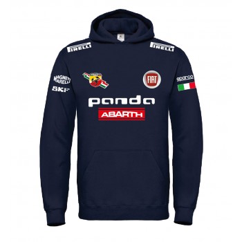 FIAT PANDA RACING ABARTH T-SHIRT HOODIE FELPA CAPPUCCI UOMO DONNA