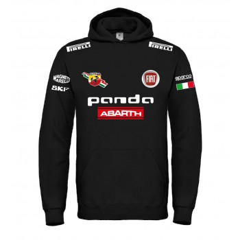 FIAT PANDA RACING ABARTH T-SHIRT HOODIE FELPA CAPPUCCI UOMO DONNA
