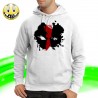 T-SHIRT FELPA  DEADPOOL MARVEL DARK GUN FACE RED FUMET