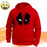T-SHIRT FELPA  DEADPOOL MARVEL DARK GUN FACE RED FUMET