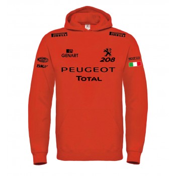 PEUGEOT 208 RACING T-SHIRT HOODIE FELPA CAPPUCCI UOMO DONNA