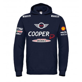 MINI COOPER D JOHN WORKS RACING T-SHIRT HOODIE FELPA CAPPUCCI UOMO DONNA