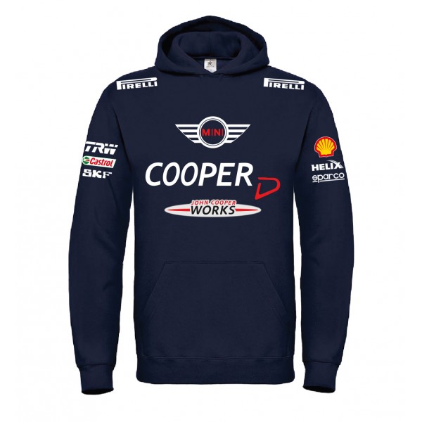 MINI COOPER D JOHN WORKS RACING T-SHIRT HOODIE FELPA CAPPUCCI UOMO DONNA