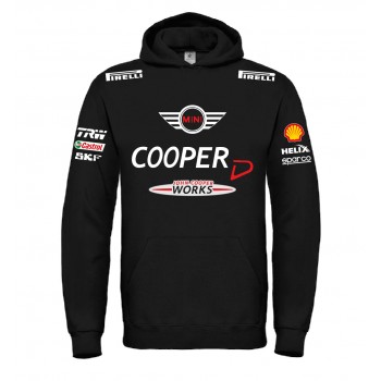 MINI COOPER D JOHN WORKS RACING T-SHIRT HOODIE FELPA CAPPUCCI UOMO DONNA
