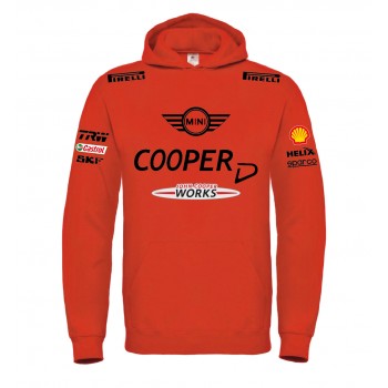 MINI COOPER D JOHN WORKS RACING T-SHIRT HOODIE FELPA CAPPUCCI UOMO DONNA