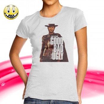 T-SHIRT FELPA  IL BUONO IL BRUTTO IL CATTIVO EASTWOOD WESTERN SERGIO LEONE FILM