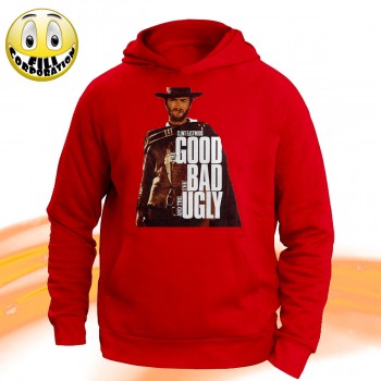 T-SHIRT FELPA  IL BUONO IL BRUTTO IL CATTIVO EASTWOOD WESTERN SERGIO LEONE FILM