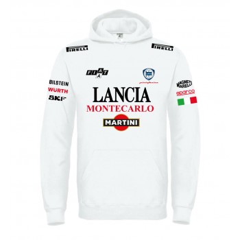 LANCIA MONTECARLO RACING T-SHIRT HOODIE FELPA CAPPUCCI UOMO DONNA