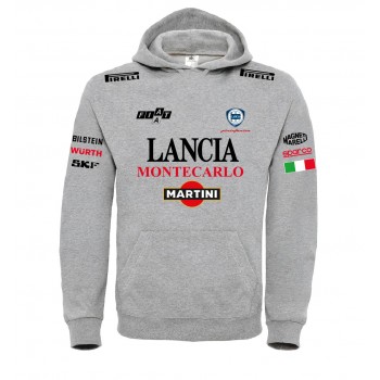 LANCIA MONTECARLO RACING T-SHIRT HOODIE FELPA CAPPUCCI UOMO DONNA