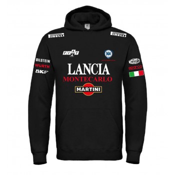 LANCIA MONTECARLO RACING T-SHIRT HOODIE FELPA CAPPUCCI UOMO DONNA