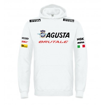 MW AGUSTA BRUTALE RACING T-SHIRT HOODIE FELPA CAPPUCCI UOMO DONNA