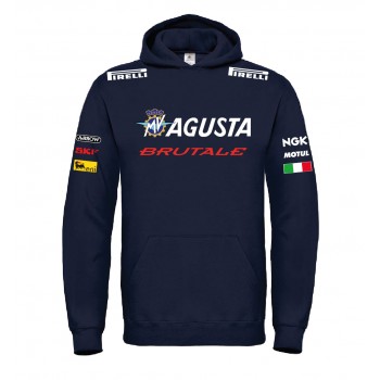 MW AGUSTA BRUTALE RACING T-SHIRT HOODIE FELPA CAPPUCCI UOMO DONNA