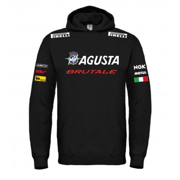 MW AGUSTA BRUTALE RACING T-SHIRT HOODIE FELPA CAPPUCCI UOMO DONNA