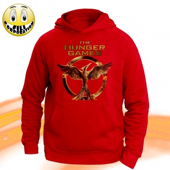 T-SHIRT FELPA  THE HUNGER GAMES IL CANTO DELLA RIVOLTA KATNISS UCCELO FILM MOVIE