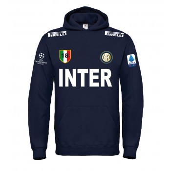 INTER CHAMPIONS LEAGUE T-SHIRT HOODIE FELPA CAPPUCCI UOMO DONNA