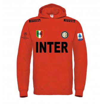 INTER CHAMPIONS LEAGUE T-SHIRT HOODIE FELPA CAPPUCCI UOMO DONNA