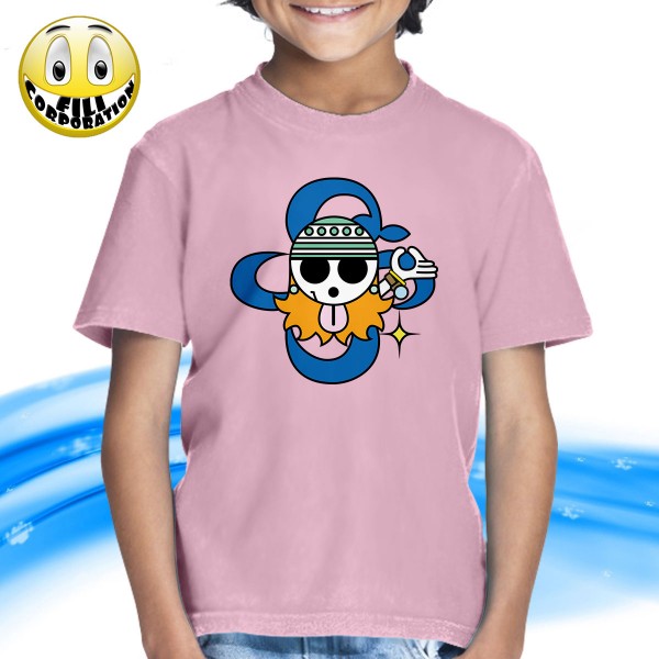 T-SHIRT FELPA  ONE PIECE PIRATI NAMI NAVIGATRICE ALL ARREMBAGGIO RUBBER JOLLY ROGE