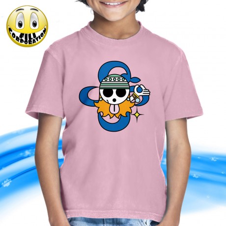 T-SHIRT FELPA  ONE PIECE PIRATI NAMI NAVIGATRICE ALL ARREMBAGGIO RUBBER JOLLY ROGE