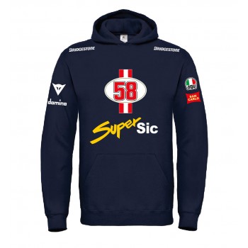 SUPER SIC 58 RACING T-SHIRT HOODIE FELPA CAPPUCCI UOMO DONNA
