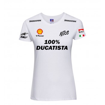 100% DUCATISTA RACING T-SHIRT HOODIE FELPA CAPPUCCI UOMO DONNA