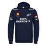 100% DUCATISTA RACING T-SHIRT HOODIE FELPA CAPPUCCI UOMO DONNA