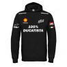 100% DUCATISTA RACING T-SHIRT HOODIE FELPA CAPPUCCI UOMO DONNA