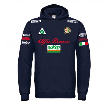ALFA ROMEO TOTIP RACING T-SHIRT HOODIE FELPA CAPPUCCI UOMO DONNA