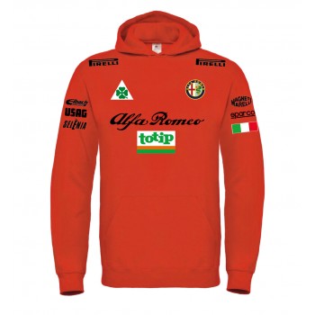 ALFA ROMEO TOTIP RACING T-SHIRT HOODIE FELPA CAPPUCCI UOMO DONNA