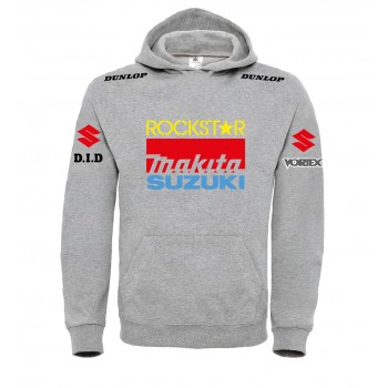 SUZUKI MAKITA RACING T-SHIRT HOODIE FELPA CAPPUCCI UOMO DONNA