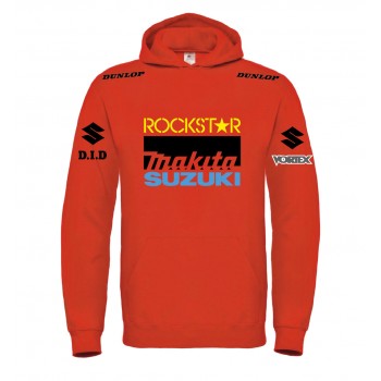 SUZUKI MAKITA RACING T-SHIRT HOODIE FELPA CAPPUCCI UOMO DONNA