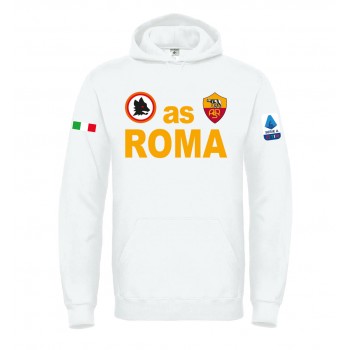 AS ROMA SERIE A T-SHIRT HOODIE FELPA CAPPUCCI UOMO DONNA
