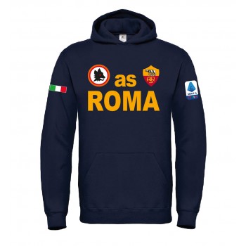 AS ROMA SERIE A T-SHIRT HOODIE FELPA CAPPUCCI UOMO DONNA
