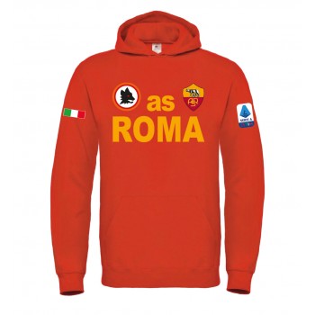 AS ROMA SERIE A T-SHIRT HOODIE FELPA CAPPUCCI UOMO DONNA