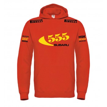 SUBARU 555 IMPREZA WRC RACING T-SHIRT HOODIE FELPA CAPPUCCI UOMO DONNA