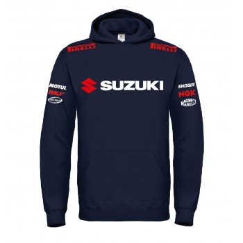 SUZUKI RACING T-SHIRT HOODIE FELPA CAPPUCCI UOMO DONNA