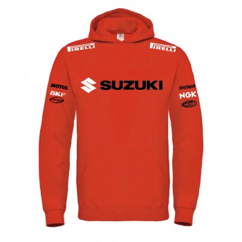 SUZUKI RACING T-SHIRT HOODIE FELPA CAPPUCCI UOMO DONNA