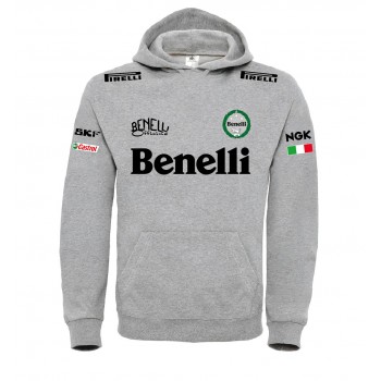 BENELLI RACING T-SHIRT HOODIE FELPA CAPPUCCI UOMO DONNA