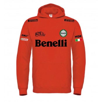 BENELLI RACING T-SHIRT HOODIE FELPA CAPPUCCI UOMO DONNA