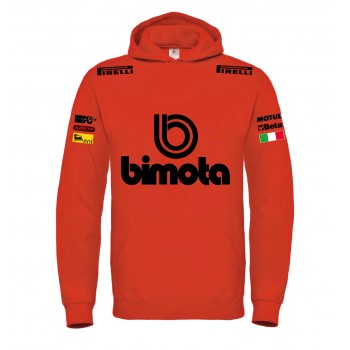 BIMOTA RACING T-SHIRT HOODIE FELPA CAPPUCCI UOMO DONNA