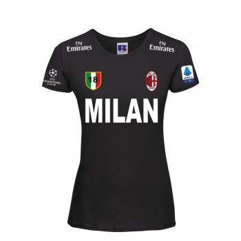MILAN SERIE A T-SHIRT HOODIE FELPA CAPPUCCI UOMO DONNA