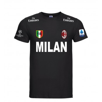 MILAN SERIE A T-SHIRT HOODIE FELPA CAPPUCCI UOMO DONNA