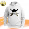 T-SHIRT FELPA  ONE PIECE PIRATI ZORO SPADACCINO ALL ARREMBAGGIO RUBBER JOLLY ROGE