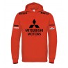 MITSUBISHI EVO RACING T-SHIRT HOODIE FELPA CAPPUCCI UOMO DONNA
