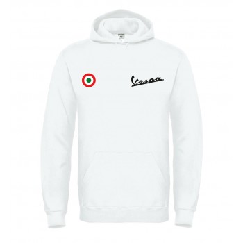 VESPA LATO CUORE T-SHIRT HOODIE FELPA CAPPUCCI UOMO DONNA