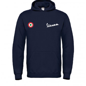 VESPA LATO CUORE T-SHIRT HOODIE FELPA CAPPUCCI UOMO DONNA