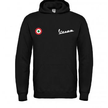 VESPA LATO CUORE T-SHIRT HOODIE FELPA CAPPUCCI UOMO DONNA