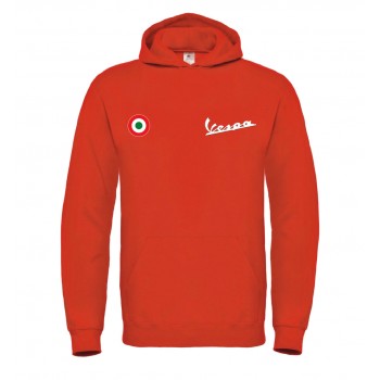 VESPA LATO CUORE T-SHIRT HOODIE FELPA CAPPUCCI UOMO DONNA