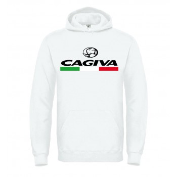 CAGIVA T-SHIRT HOODIE FELPA CAPPUCCI UOMO DONNA